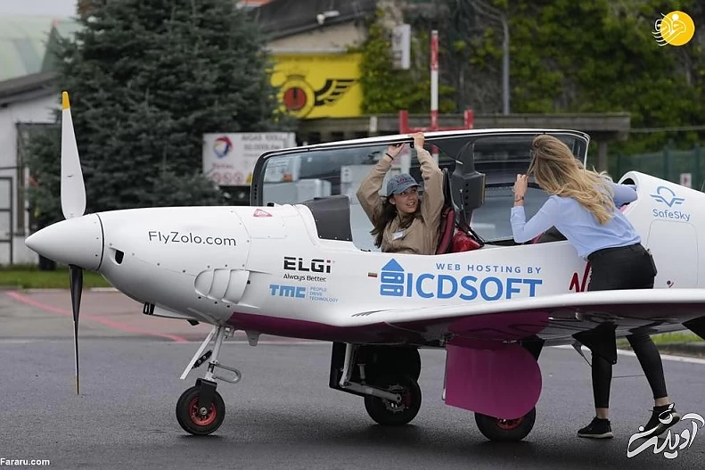 (تصاویر) آغاز سفر جوان‌ترین خلبان زن به دور دنیا